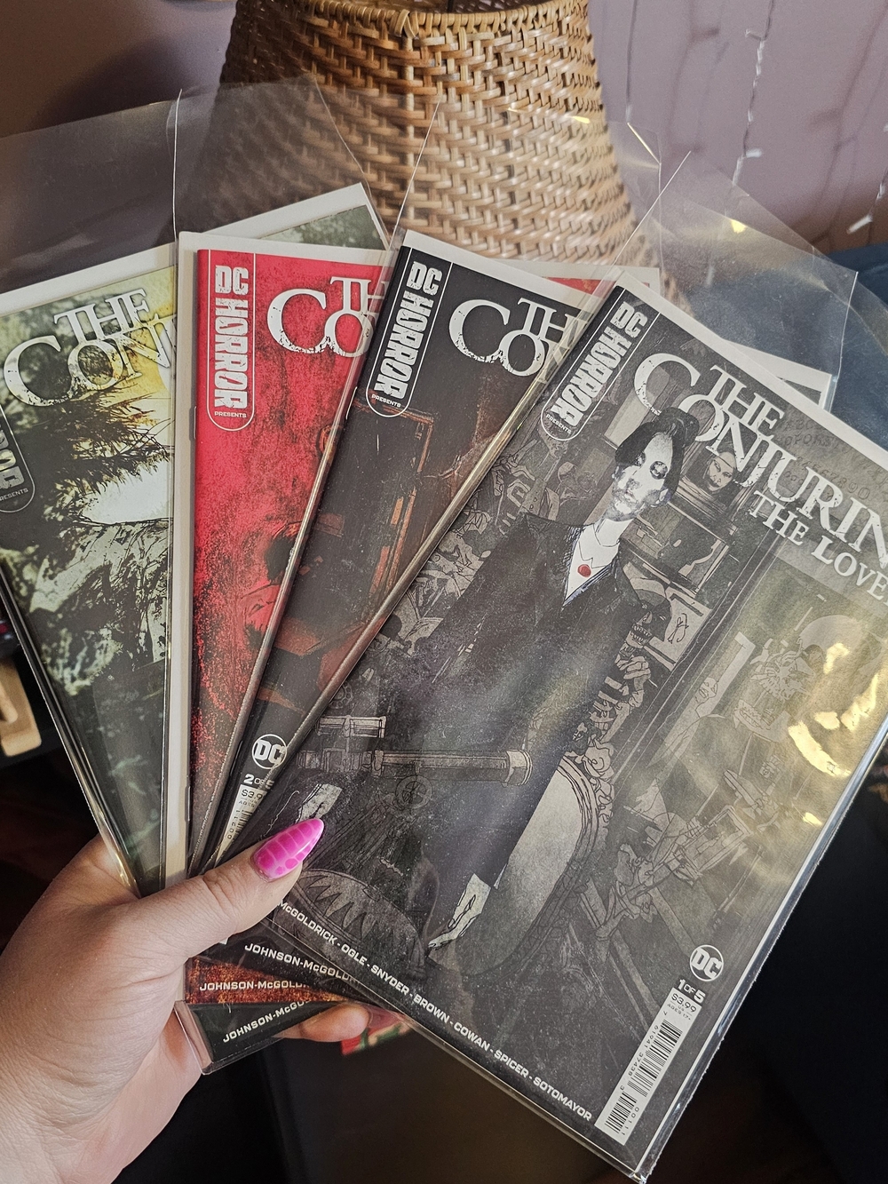 DC Horror Presents: The Conjuring – The Lover comic lot featuring issues #1–4.
